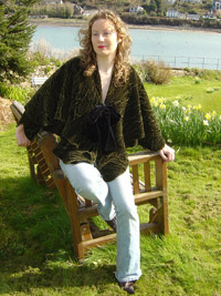 Cliona Wrap - Item No: 020 handcrafted in Ireland by Siobhan Wear