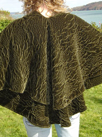 Cliona Wrap - Item No: 020 handcrafted in Ireland by Siobhan Wear