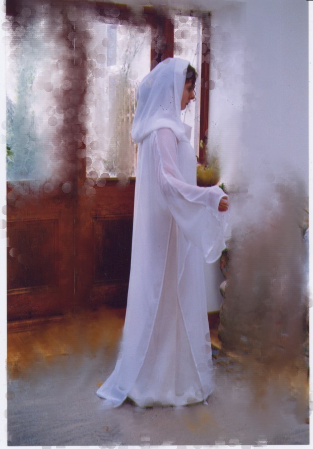 The Ciara Bridal Cloak & Hood - Item No: B.02 handcrafted in Ireland by Siobhan Wear