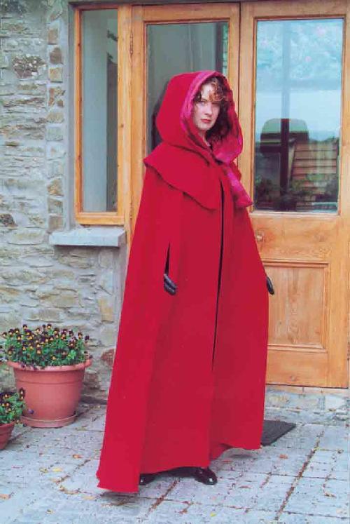 Galway Cape & Hood - Item #209 handcrafted in Ireland by Siobhan Wear