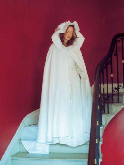 Wedding Cloak & Hood - Item # 015A & 015B handcrafted in Ireland by Siobhan Wear